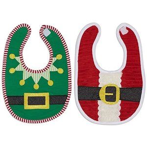 Santa or Elf Baby Bib